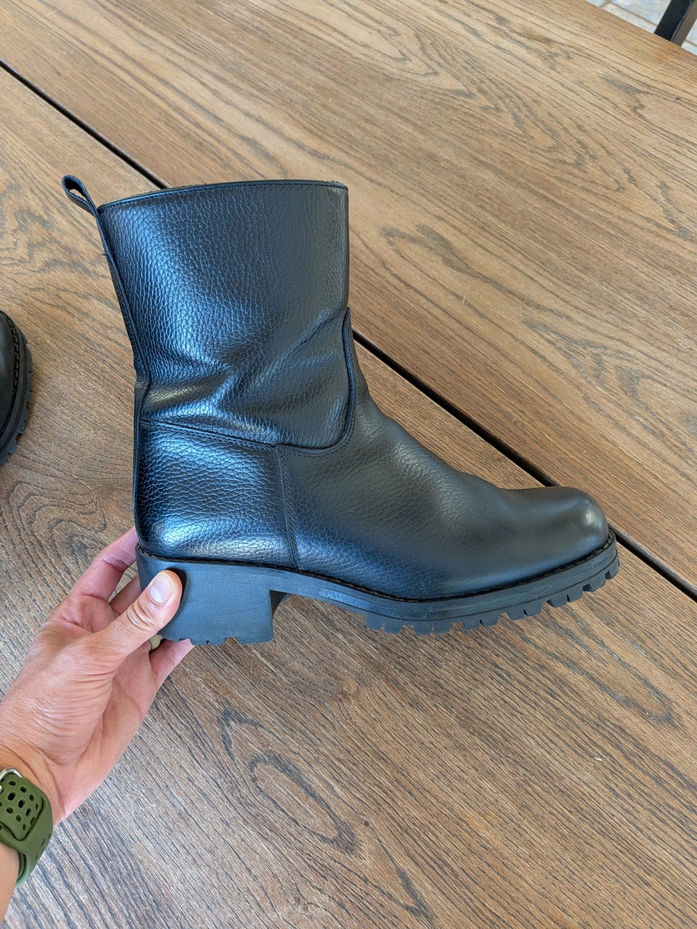 Santana Canada Women's Black Healed  Boots Size 41 Zip Closure - Picture 4 of 15